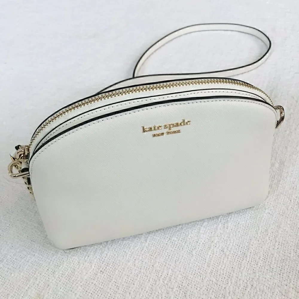 KATE SPADE NEW YORK | BRAND NEW |  Saffiano Leather Crossbody Bag in Bone.